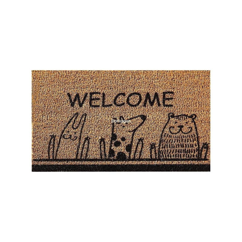Animals Doğal Koko Hindistan Cevizi Kapı Önü Paspas 60x40cm