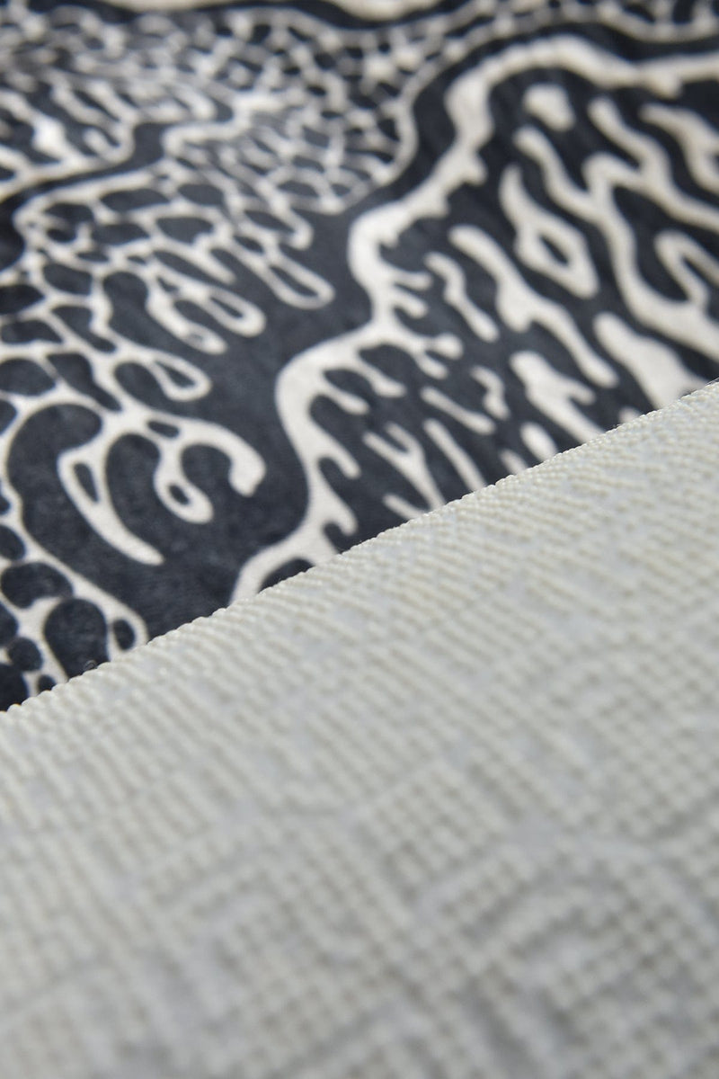 Anna Siyah Dijital Baskılı Halı, Kaymaz Taban, Yıkanabilir Bonvagon