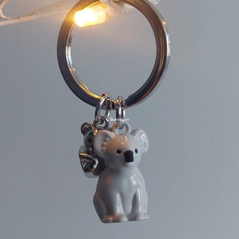 Anne Bebek Koala Anahtarlık Çelik Halkalı