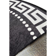 Antik Dijital Baskılı Yuvarlak Kaymaz Taban Halı, Kaymaz Taban, Yıkanabilir Bonvagon