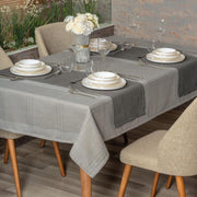 Antique Jasmine Gri Keten Masa örtüsü Bonvagon