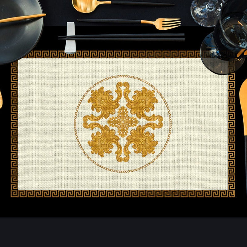 Antique Rome 4'lü İnce Keten Kumaş Amerikan Servisi 50x35cm Bonvagon