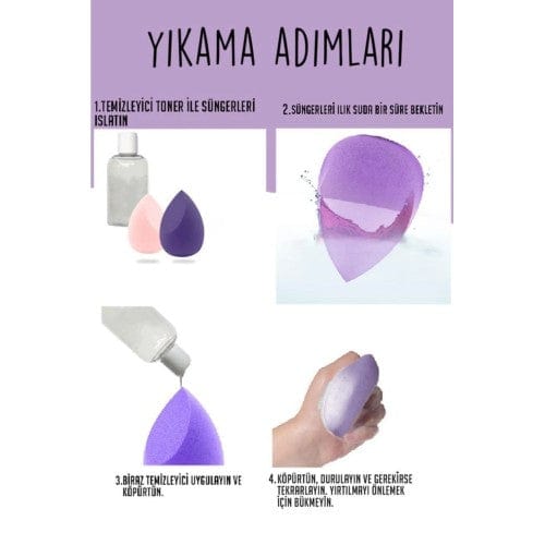 Armut Makyaj Sünger Seti 4 Adet Bonvagon