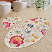 Arya 2li Set Dijital Baskılı Banyo Halısı, Kaymaz Taban, Yıkanabilir Bonvagon