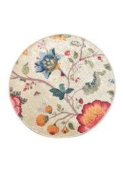 Arya Dijital Baskılı Yuvarlak Kaymaz Taban Yıkanabilir Banyo Halısı Bonvagon