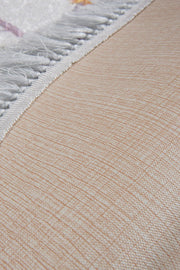 Arya Dijital Baskılı Yuvarlak Kaymaz Taban Yıkanabilir Banyo Halısı Bonvagon