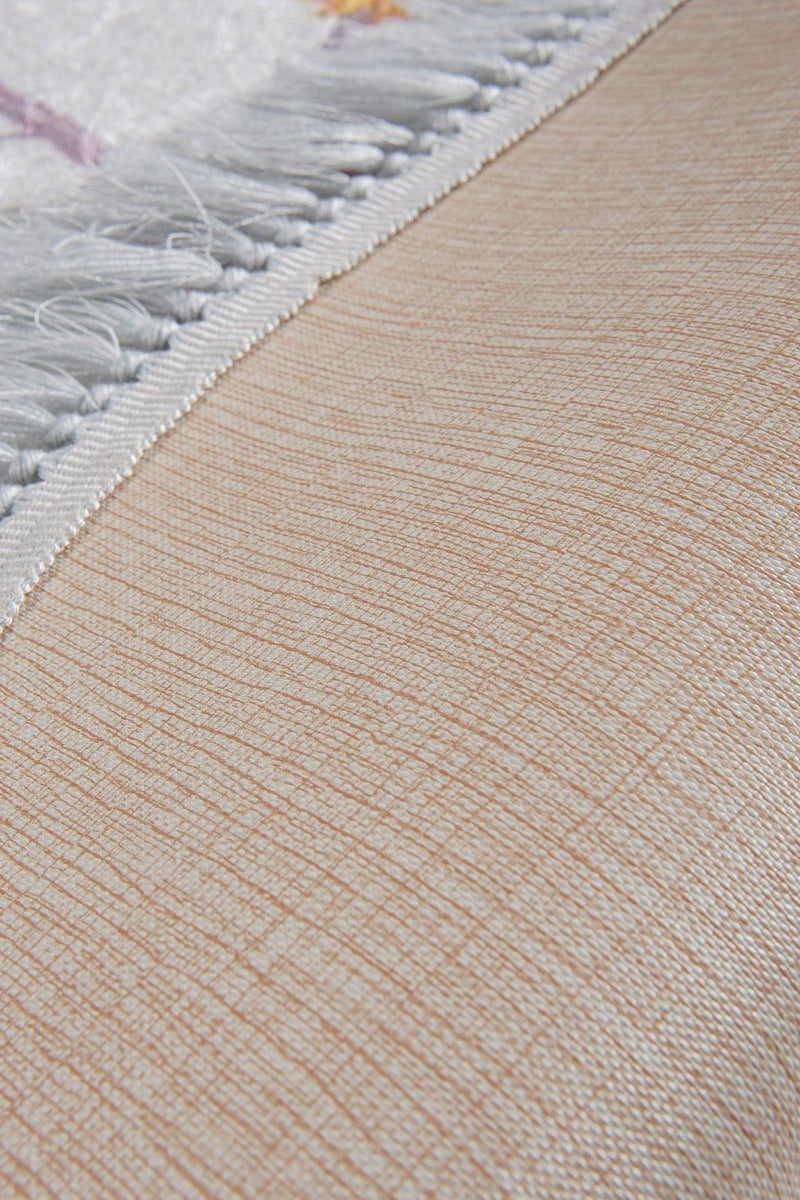 Arya Dijital Baskılı Yuvarlak Kaymaz Taban Yıkanabilir Banyo Halısı Bonvagon