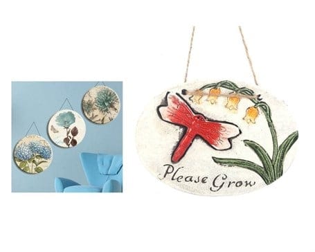 Asılabilir Balkon ve Bahçe Süsü, Beni Yetiştirin Mesajlı Oval Model Bonvagon