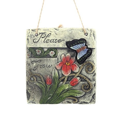 Asılabilir Balkon ve Bahçe Süsü, Mavi Kelebek Desenli Bonvagon