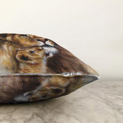 Aslan Desenli Dijital Baskılı Dekoratif Modern Raşel Kadife Yastık Kırlent Kılıfı Bonvagon