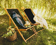 Astronaut Katlanabilir Şezlong Katlanır Ahşap Lounge Chair