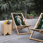 Astronaut Katlanabilir Şezlong Katlanır Ahşap Lounge Chair