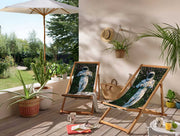 Astronaut Katlanabilir Şezlong Katlanır Ahşap Lounge Chair