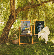 Astronaut Katlanabilir Şezlong Katlanır Ahşap Lounge Chair Bonvagon