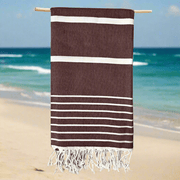 Asur Bordo Peştamal Plaj Havlusu Pamuklu Dokulu Banyo Havlusu 75x100cm Bonvagon