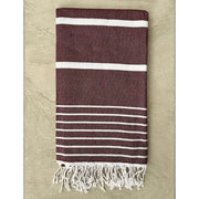 Asur Peştamal Plaj Havlusu Pamuklu Dokulu Banyo Havlusu 75x100cm Bonvagon