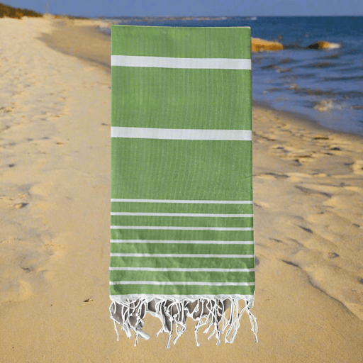 Asur Yeşil Peştamal Plaj Havlusu Pamuklu Dokulu Banyo Havlusu 75x100cm Bonvagon