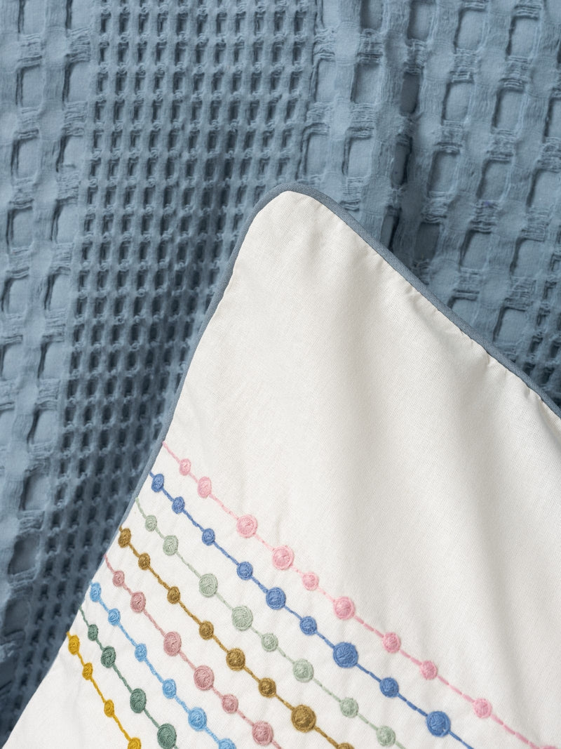 Aura Çift Kişilik Pike Takımı Pebble Indigo Bonvagon