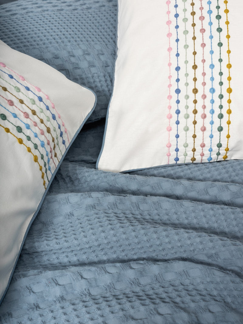 Aura Çift Kişilik Pike Takımı Pebble Indigo Bonvagon