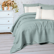 Aura Çift Kişilik Pike Takımı Pebble Mint Bonvagon