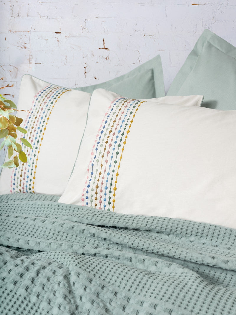 Aura Çift Kişilik Pike Takımı Pebble Mint Bonvagon