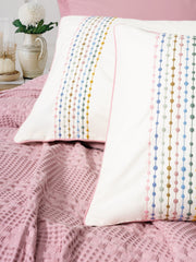 Aura Çift Kişilik Pike Takımı Pebble Pembe Bonvagon