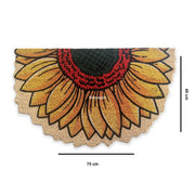 Ayçiçeği Mirasol 45x75cm Doğal Koko Hindistan Cevizi Kapı Önü Paspas Bonvagon