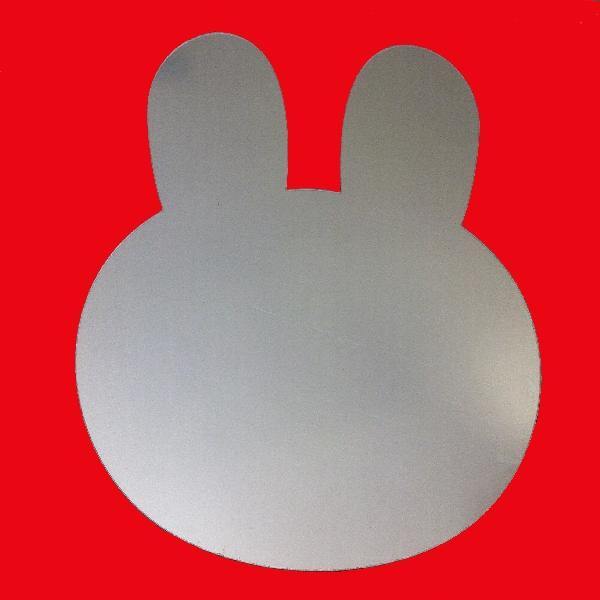 Aynalı Duvar Süsü (sticker) Tavşan Şekilli Bonvagon