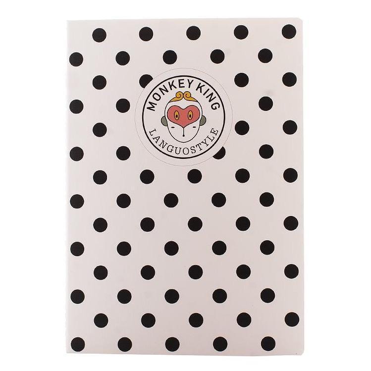 B5 Siyah Puantiyeli Defter Bonvagon