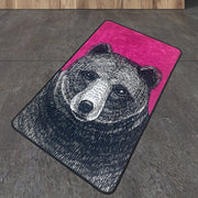 Bad Bear Dijital Banyo Halısı, Kaymaz Taban, Yıkanabilir Bonvagon