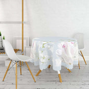 Bahar Dalları Dijital Baskılı Yuvarlak Masa Örtüsü Bonvagon