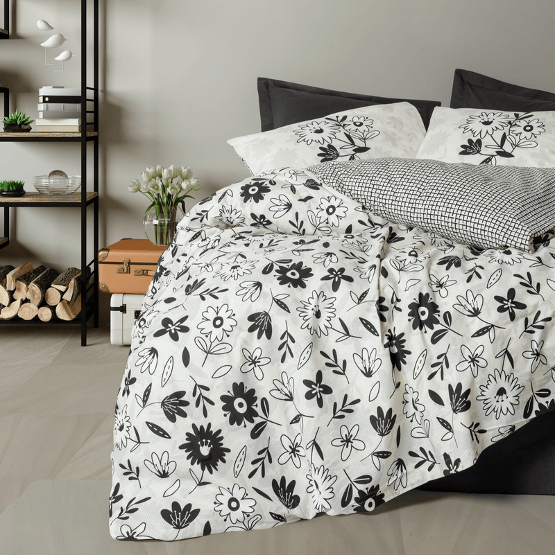 Balance Nevresim Takımı Çift Kişilik Meresa Siyah Bonvagon