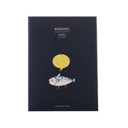 Balıklı B5 Çizgili Defter Lacivert Bonvagon