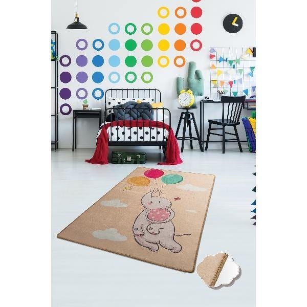 Balloons Yıkanabilir Antibakteriyel Çocuk Halısı, Kaymaz Taban, Yıkanabilir Bonvagon