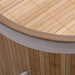 Bambu Kapaklı Çamaşır Sepeti El Yapımı Natural 35x35x60cm Bonvagon