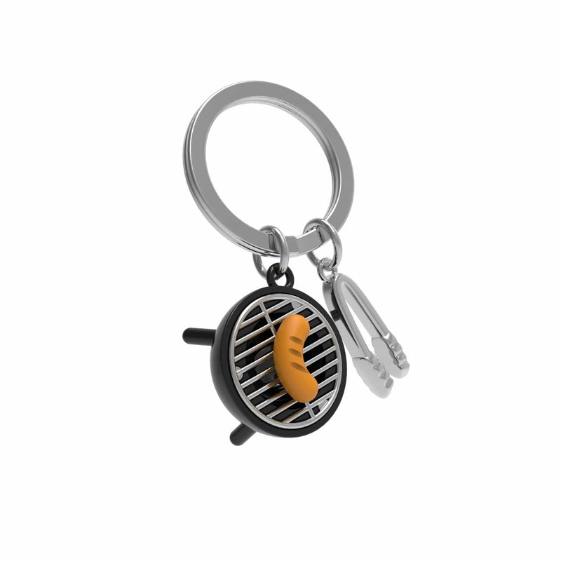 Barbekü Sosis Mangal Çelik Halkalı Anahtarlık  Bonvagon Metalmorphose