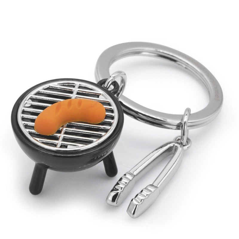 Barbekü Sosis Mangal Çelik Halkalı Anahtarlık  Bonvagon Metalmorphose