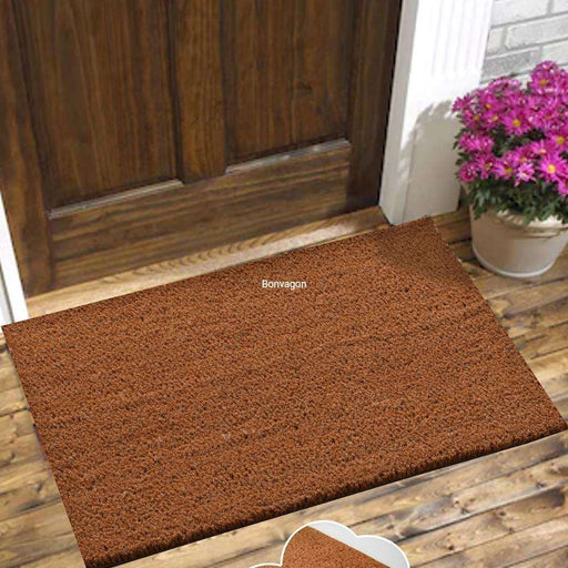Baskısız Doğal Koko Hindistan Cevizi Kapı Önü Paspas 60x40cm