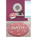 Bath Pembe 90x90cm Akrilik Banyo Halısı, Kaymaz Taban, Yıkanabilir Bonvagon