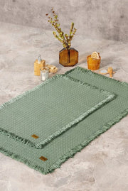 Bath Rug Set Yeşil 2'li 75x125 60x90 Bonvagon