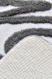 Bathroom Gri 3lü Set Akrilik Banyo Halısı, Kaymaz Taban, Yıkanabilir Bonvagon