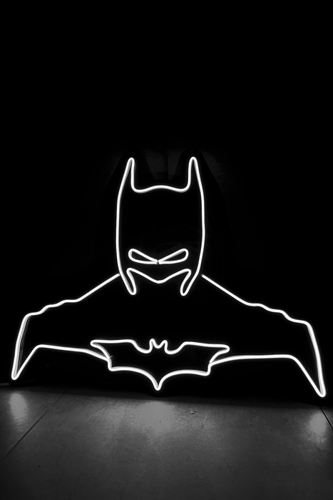 Batman Büstü Şeklinde Neon Led Işıklı Tablo Duvar Dekorasyon Bonvagon