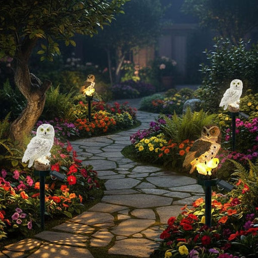 Baykuş Tasarımlı Solar Bahçe Aydınlatma Bonvagon