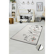 Be Happy Yıkanabilir Antibakteriyel Çocuk Halısı, Kaymaz Taban, Yıkanabilir Bonvagon