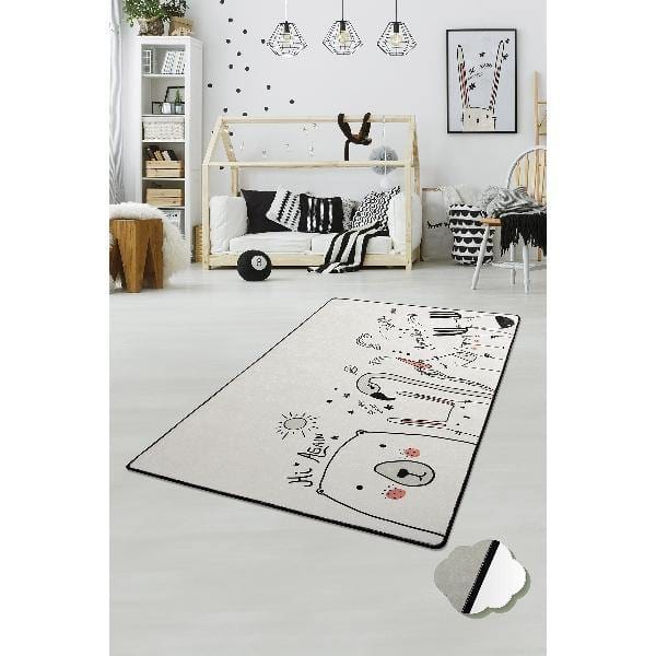 Be Happy Yıkanabilir Antibakteriyel Çocuk Halısı, Kaymaz Taban, Yıkanabilir Bonvagon