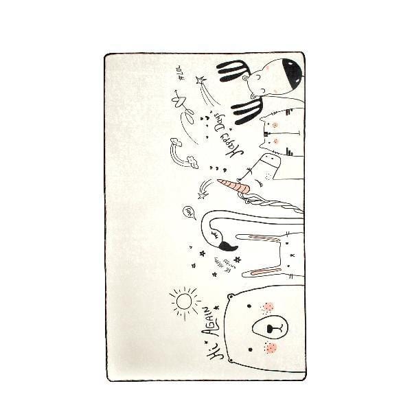 Be Happy Yıkanabilir Antibakteriyel Çocuk Halısı, Kaymaz Taban, Yıkanabilir Bonvagon