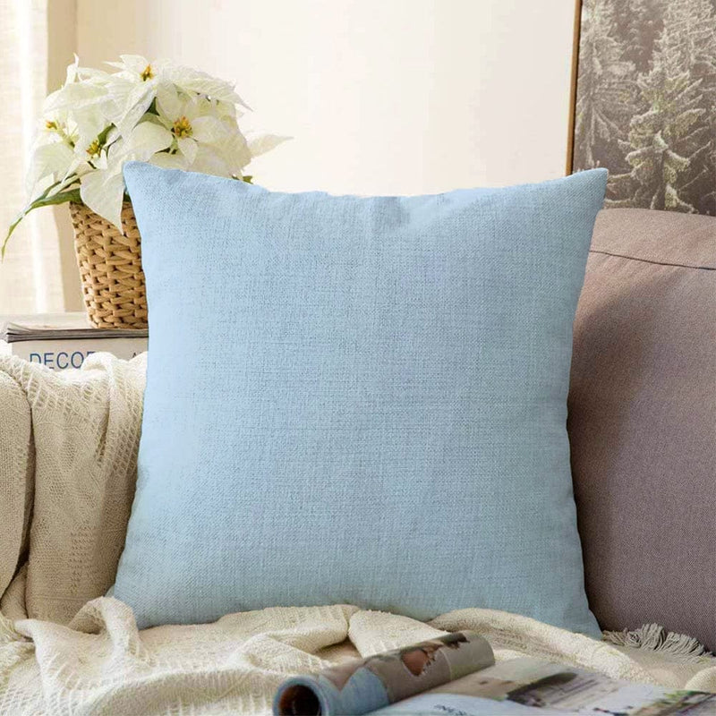 Bebek Mavi Dijital Baskılı Dekoratif Raşel Kadife Yastık Kırlent Kılıfı Bonvagon