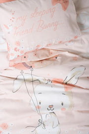 Bebek Nevresim Takımı Rapeti Somon Bonvagon