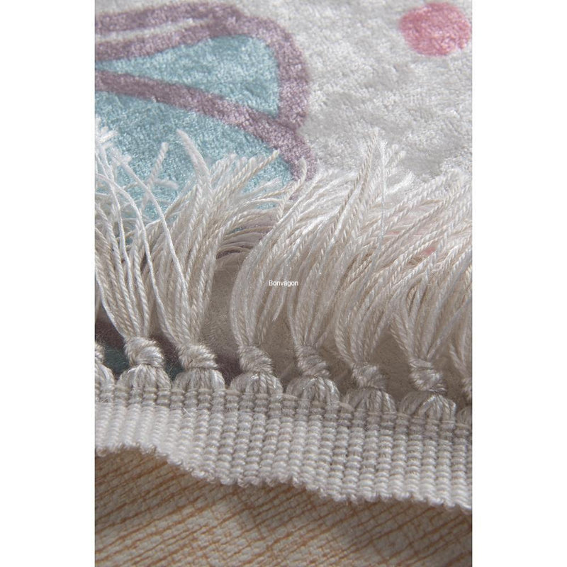 Bemol Oval 2li Set Dijital Baskılı Banyo Halısı, Kaymaz Taban, Yıkanabilir Bonvagon