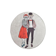 Best Couple Dijital Baskılı Halı, Kaymaz Taban, Yıkanabilir Bonvagon